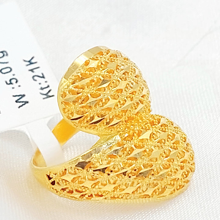 21K خاتم اكسترا-مجوهرات الشيخ سعيد-Saeed Jewelry 