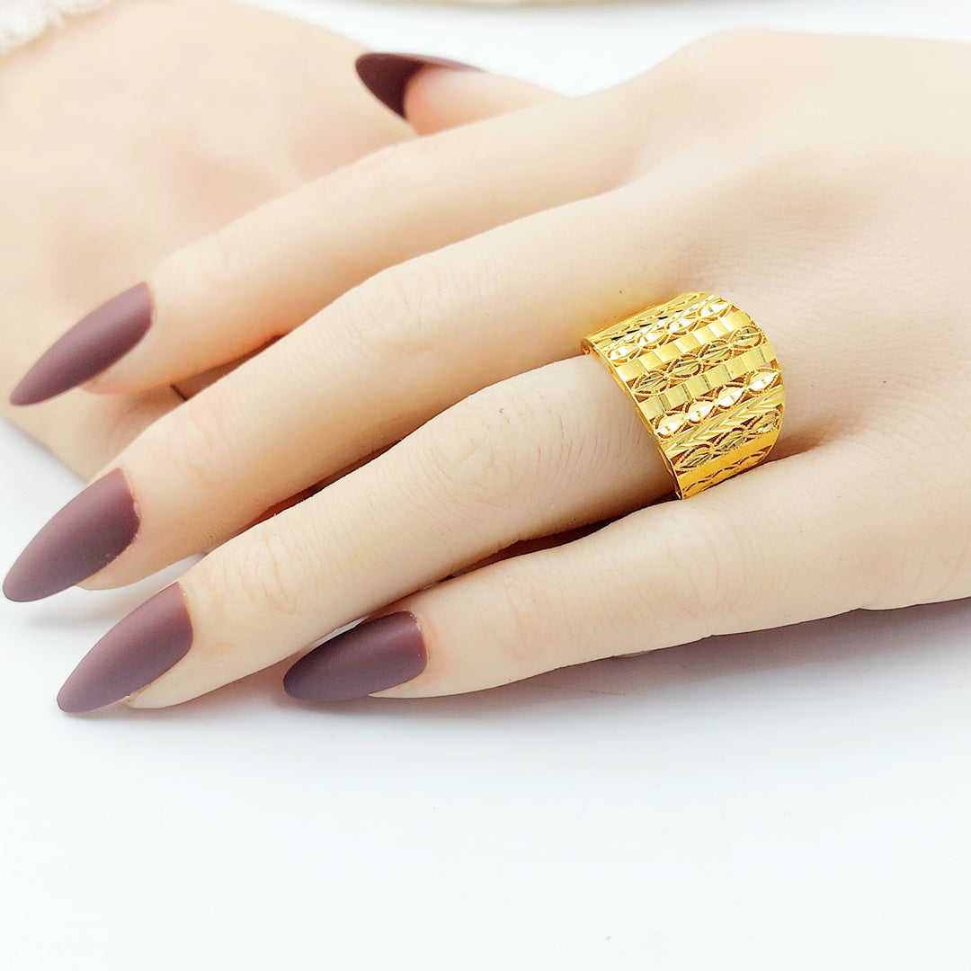 21K خاتم اكسترا اكسترا-مجوهرات الشيخ سعيد-Saeed Jewelry 