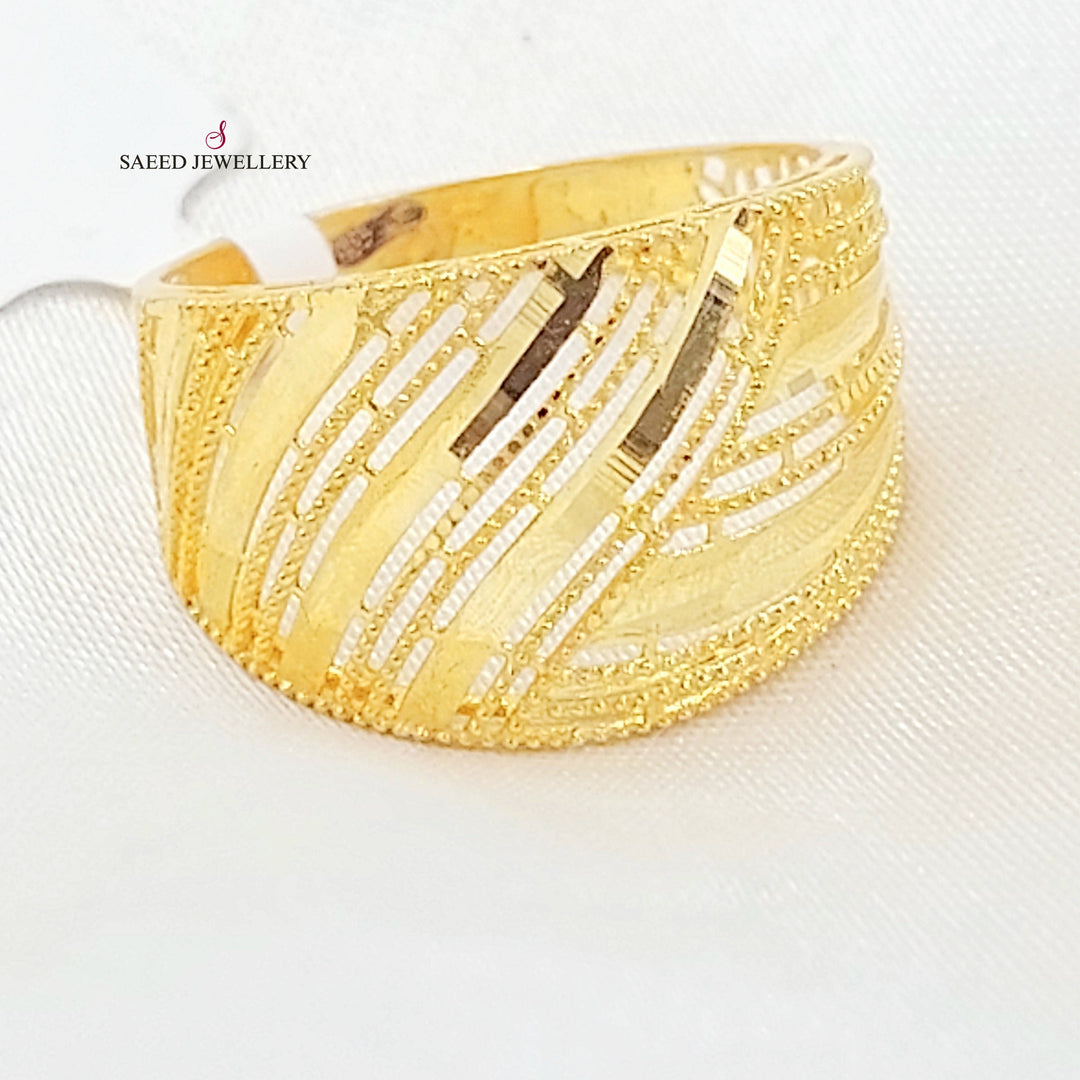 21K خاتم اكسترا-مجوهرات الشيخ سعيد-Saeed Jewelry 