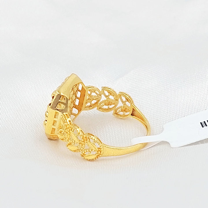 21K خاتم طابات اكسترا-مجوهرات الشيخ سعيد-Saeed Jewelry 