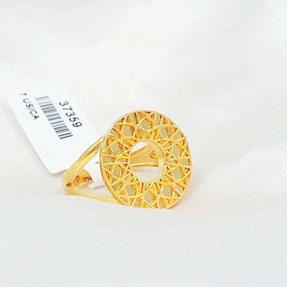 21K خاتم اكسترا-مجوهرات الشيخ سعيد-Saeed Jewelry 