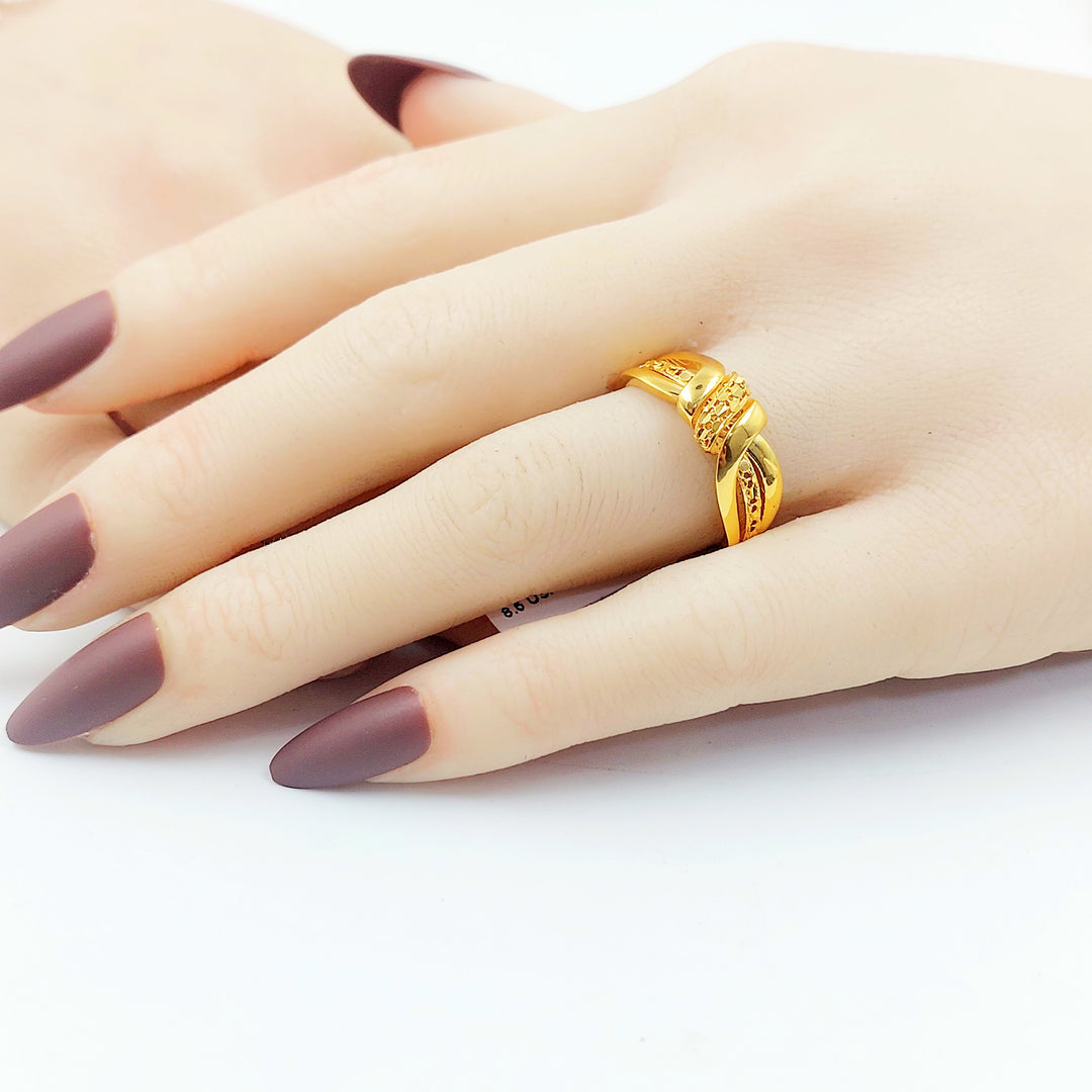 21K خاتم اكسترا-مجوهرات الشيخ سعيد-Saeed Jewelry 