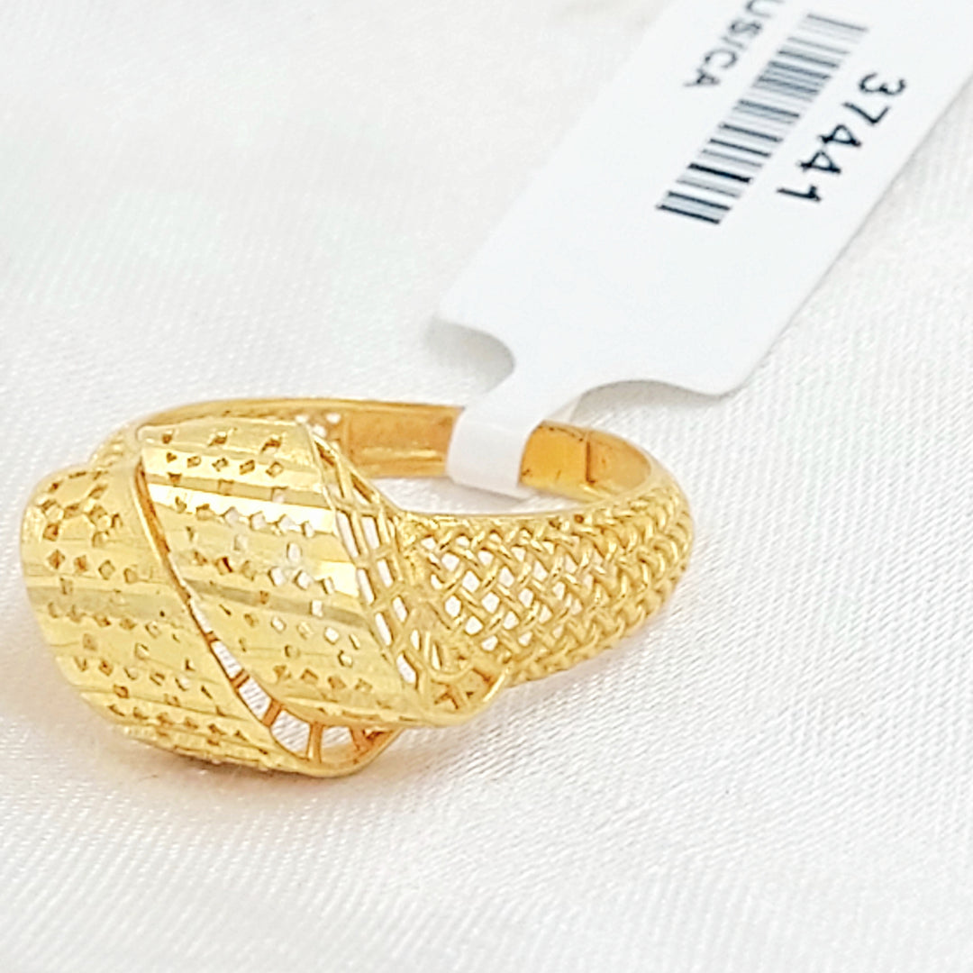 21K خاتم اكسترا-مجوهرات الشيخ سعيد-Saeed Jewelry 
