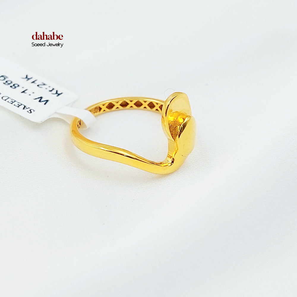 21K خاتم اكسترا-مجوهرات الشيخ سعيد-Saeed Jewelry 