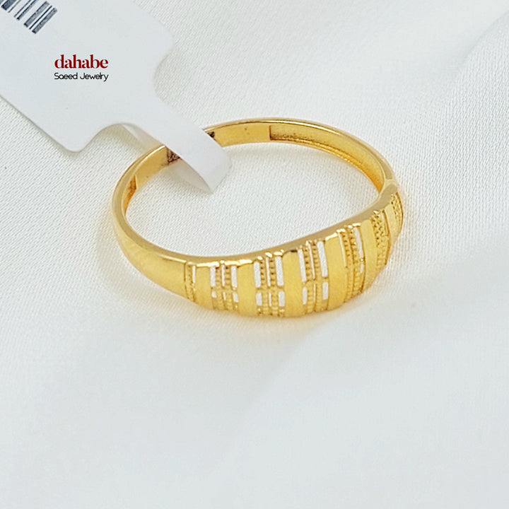 21K خاتم اكسترا-مجوهرات الشيخ سعيد-Saeed Jewelry 