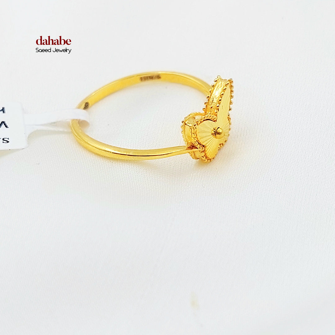 21K خاتم فراشة اكسترا-مجوهرات الشيخ سعيد-Saeed Jewelry 