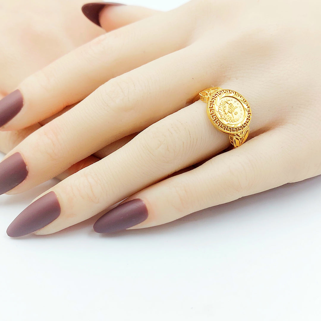 21K خاتم رشادي اكسترا-مجوهرات الشيخ سعيد-Saeed Jewelry 