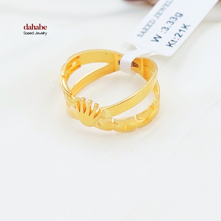 21K خاتم اكس اكسترا-مجوهرات الشيخ سعيد-Saeed Jewelry 