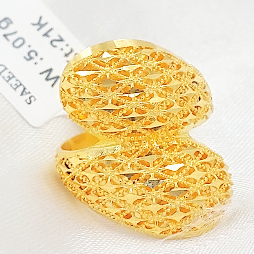 21K خاتم اكسترا-مجوهرات الشيخ سعيد-Saeed Jewelry 
