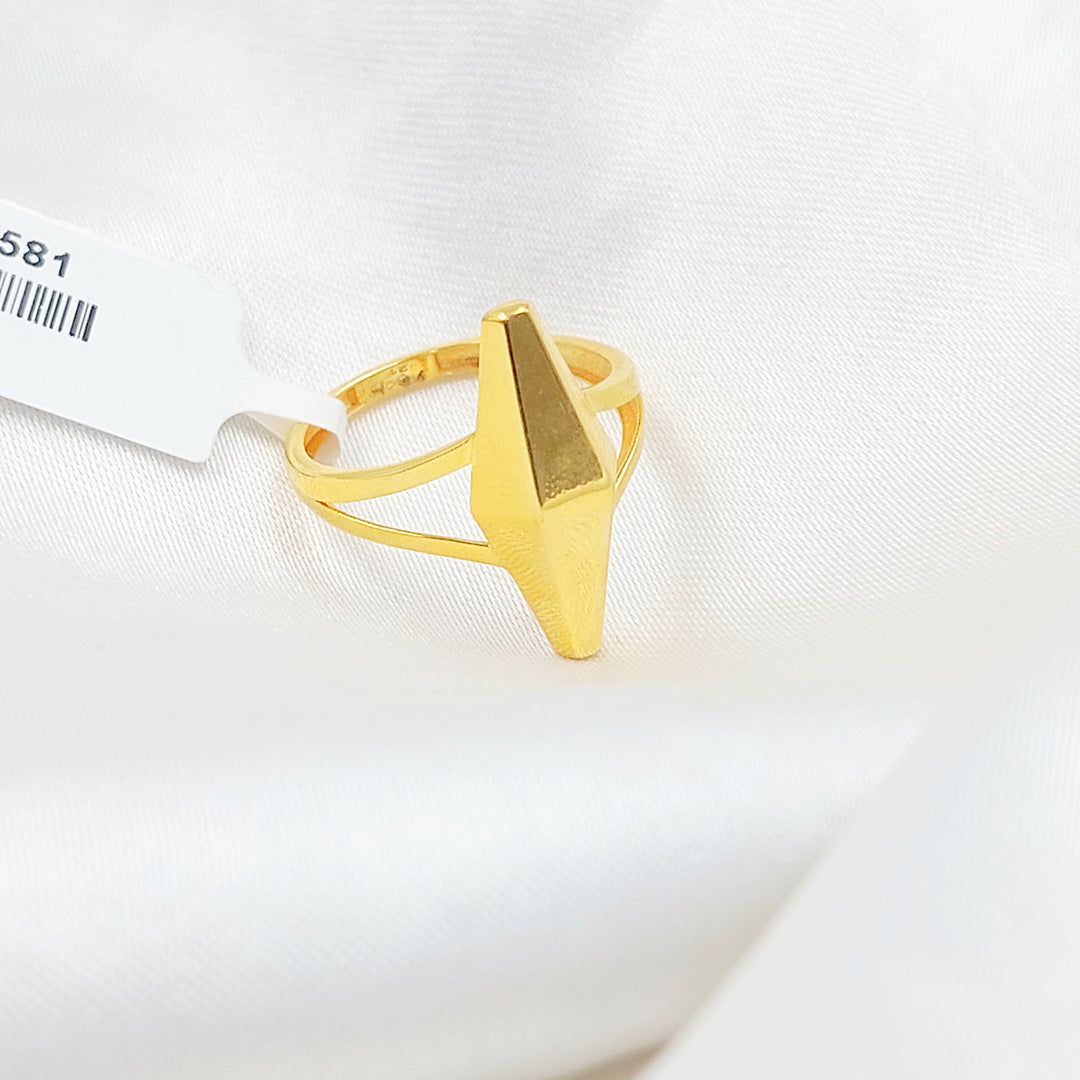 21K خاتم زيتون اكسترا-مجوهرات الشيخ سعيد-Saeed Jewelry 