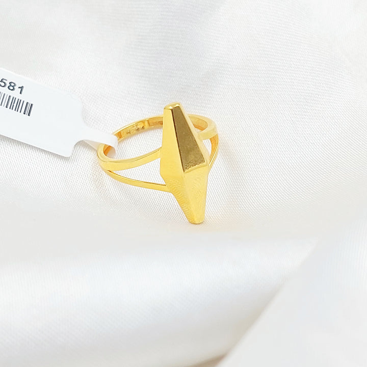21K خاتم زيتون اكسترا-مجوهرات الشيخ سعيد-Saeed Jewelry 