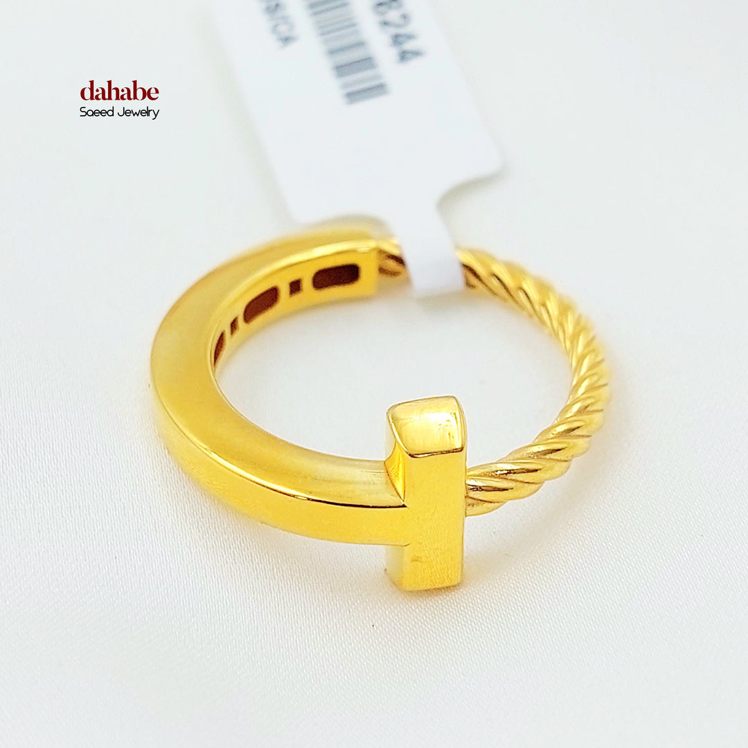 21K خاتم اكسترا-مجوهرات الشيخ سعيد-Saeed Jewelry 