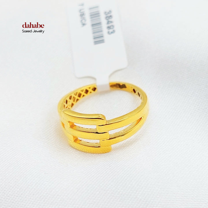 21K خاتم اكسترا-مجوهرات الشيخ سعيد-Saeed Jewelry 