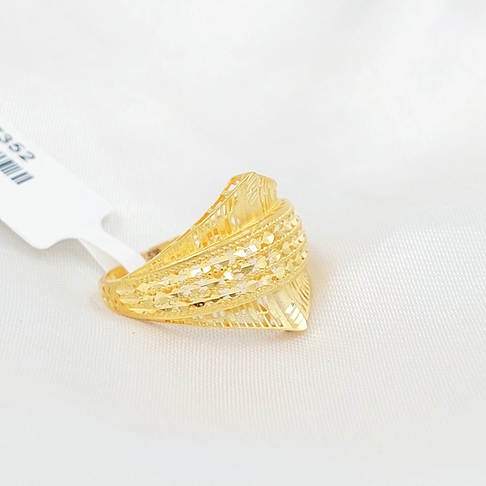 21K خاتم اكسترا-مجوهرات الشيخ سعيد-Saeed Jewelry 