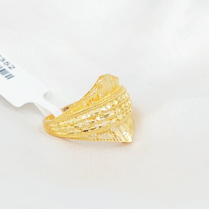 21K خاتم اكسترا-مجوهرات الشيخ سعيد-Saeed Jewelry 