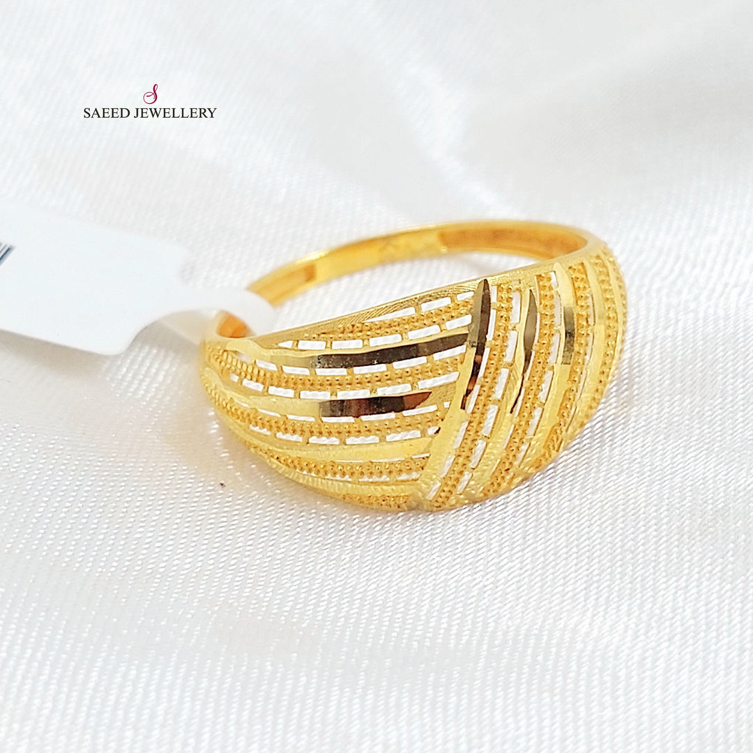 21K خاتم اكسترا-مجوهرات الشيخ سعيد-Saeed Jewelry 