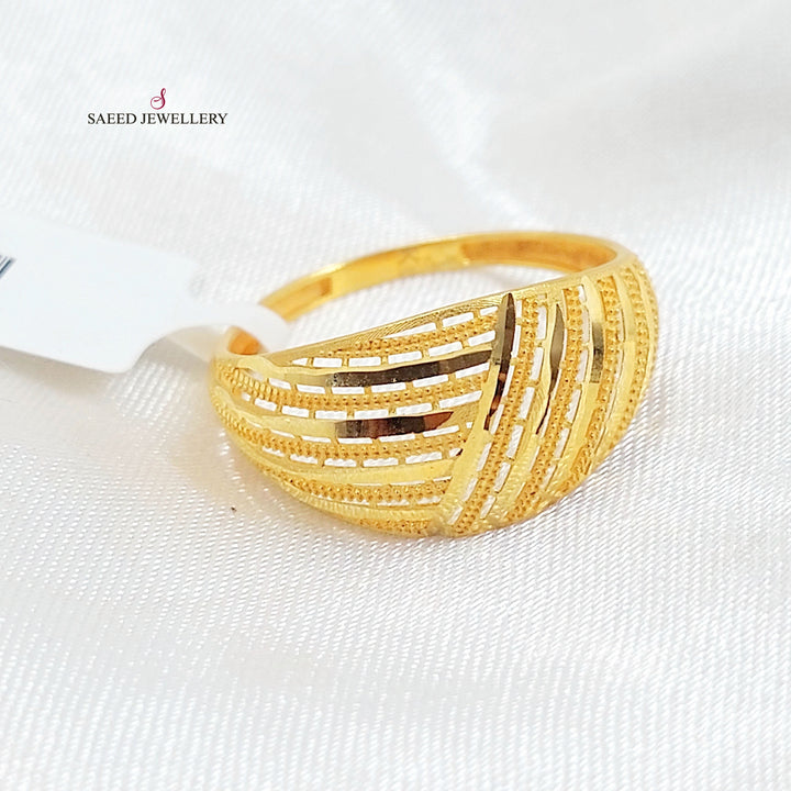 21K خاتم اكسترا-مجوهرات الشيخ سعيد-Saeed Jewelry 