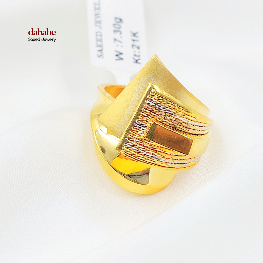 21K خاتم اكسترا-مجوهرات الشيخ سعيد-Saeed Jewelry 