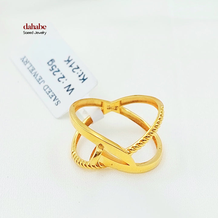 21K خاتم اكس اكسترا-مجوهرات الشيخ سعيد-Saeed Jewelry 