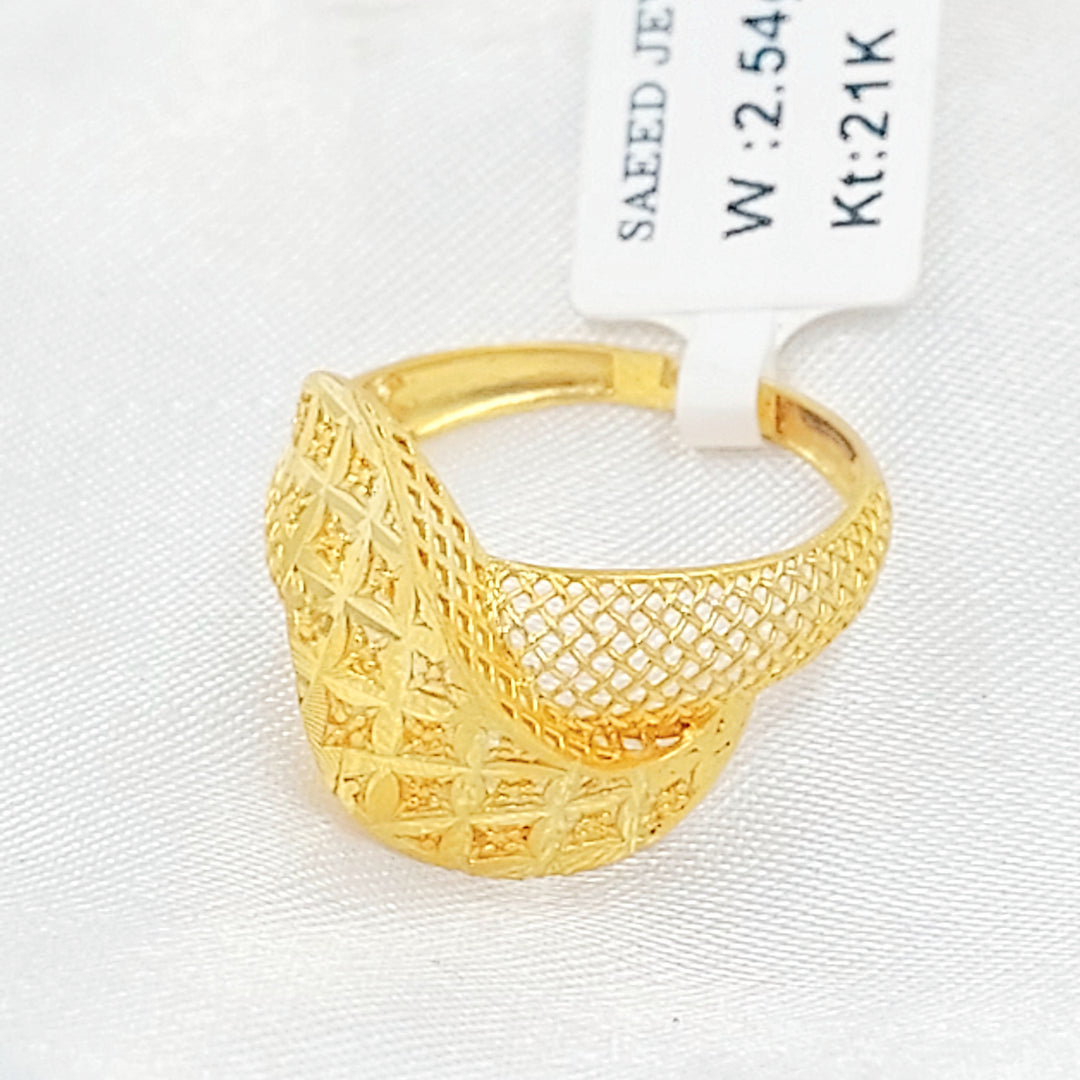 21K خاتم اكسترا-مجوهرات الشيخ سعيد-Saeed Jewelry 