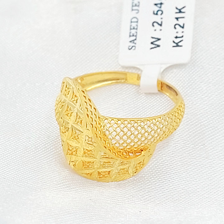 21K خاتم اكسترا-مجوهرات الشيخ سعيد-Saeed Jewelry 