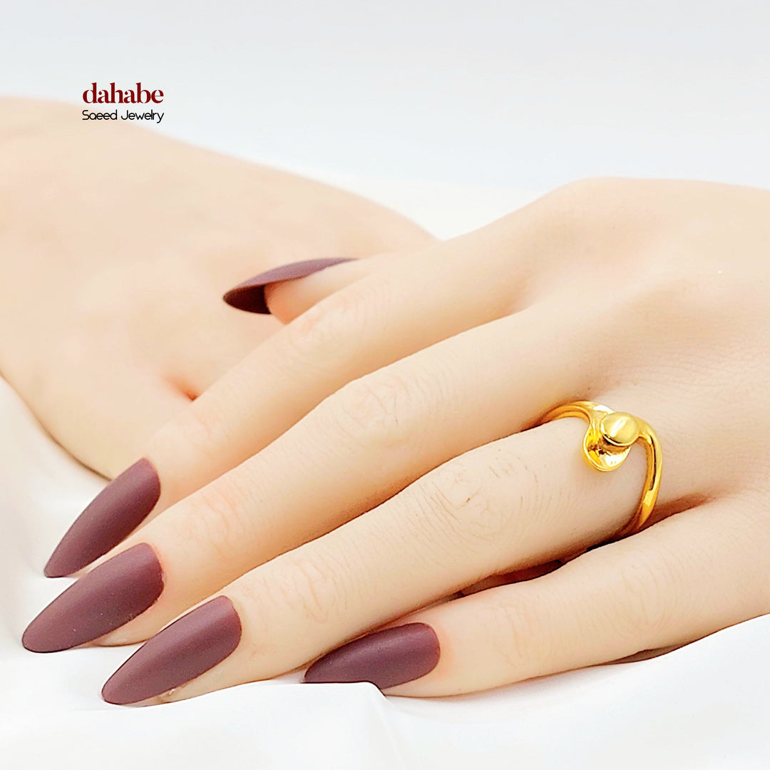 21K خاتم اكسترا-مجوهرات الشيخ سعيد-Saeed Jewelry 