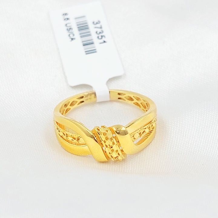 21K خاتم اكسترا-مجوهرات الشيخ سعيد-Saeed Jewelry 
