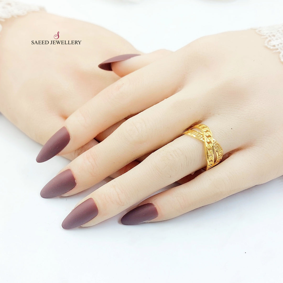 21K خاتم اكس اكسترا-مجوهرات الشيخ سعيد-Saeed Jewelry 