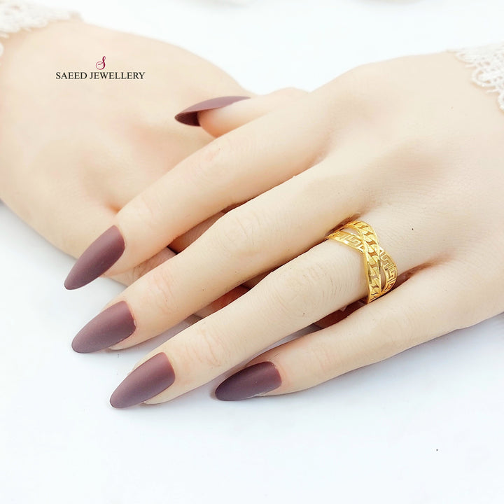 21K خاتم اكس اكسترا-مجوهرات الشيخ سعيد-Saeed Jewelry 