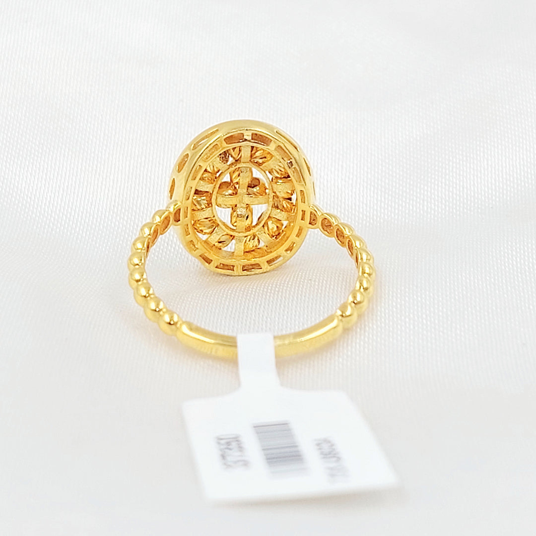 21K خاتم طابات اكسترا-مجوهرات الشيخ سعيد-Saeed Jewelry 