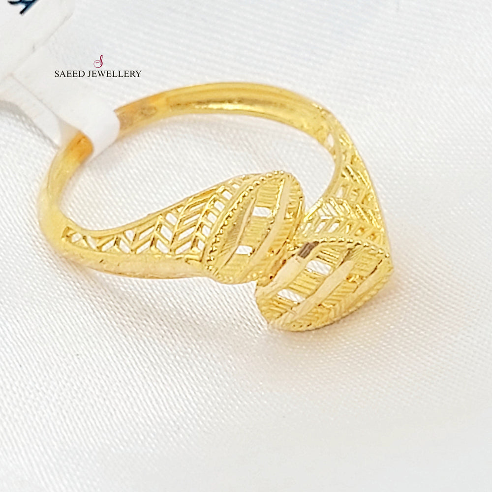 21K خاتم اكسترا-مجوهرات الشيخ سعيد-Saeed Jewelry 
