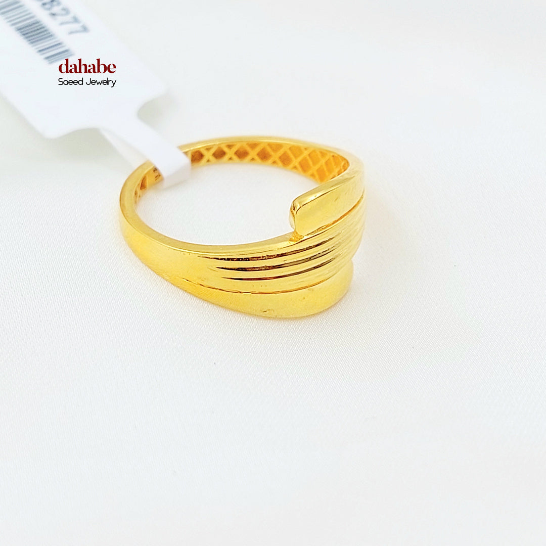 21K خاتم اكسترا-مجوهرات الشيخ سعيد-Saeed Jewelry 