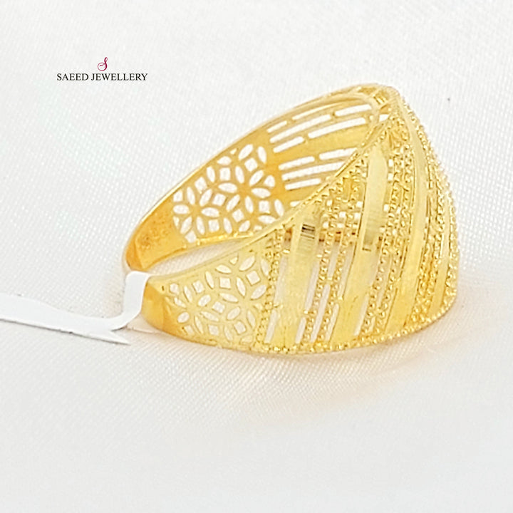 21K خاتم اكسترا-مجوهرات الشيخ سعيد-Saeed Jewelry 