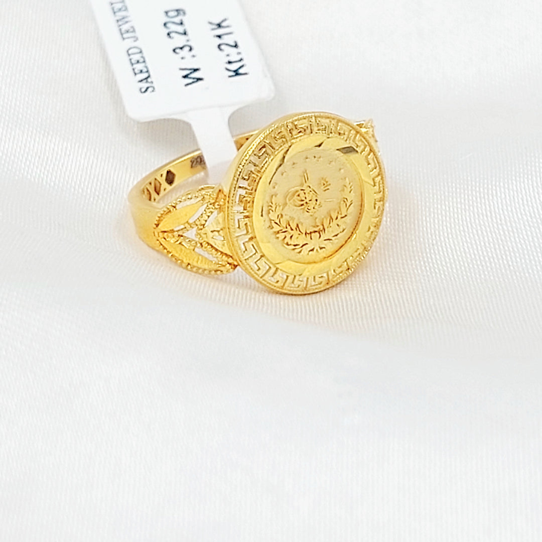21K خاتم رشادي اكسترا-مجوهرات الشيخ سعيد-Saeed Jewelry 