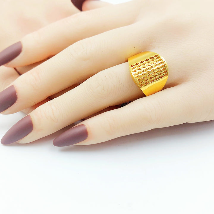 21K خاتم اكسترا اكسترا-مجوهرات الشيخ سعيد-Saeed Jewelry 