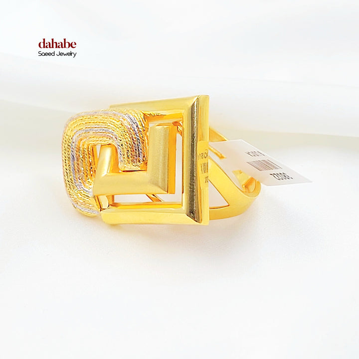 21K خاتم اكسترا-مجوهرات الشيخ سعيد-Saeed Jewelry 
