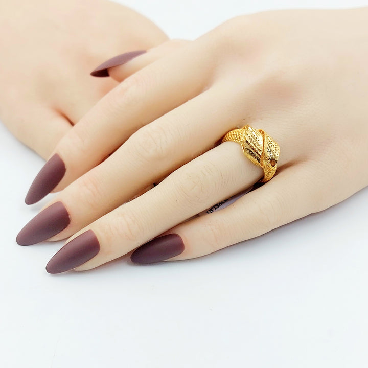 21K خاتم اكسترا-مجوهرات الشيخ سعيد-Saeed Jewelry 
