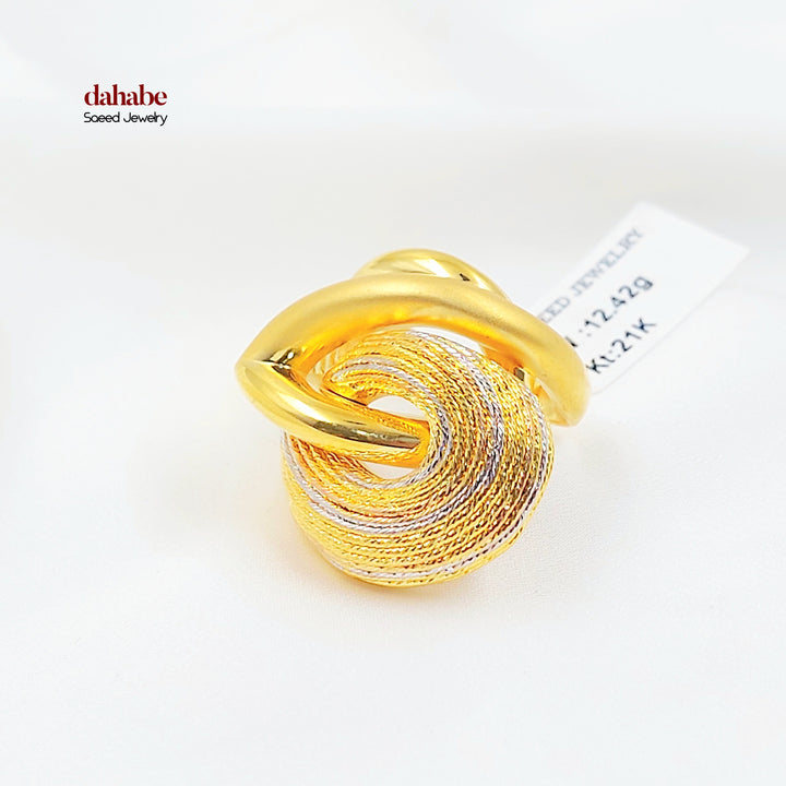 21K خاتم اكسترا-مجوهرات الشيخ سعيد-Saeed Jewelry 