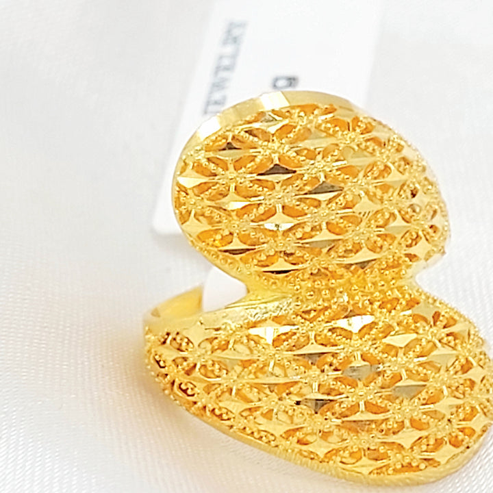 21K خاتم اكسترا-مجوهرات الشيخ سعيد-Saeed Jewelry 