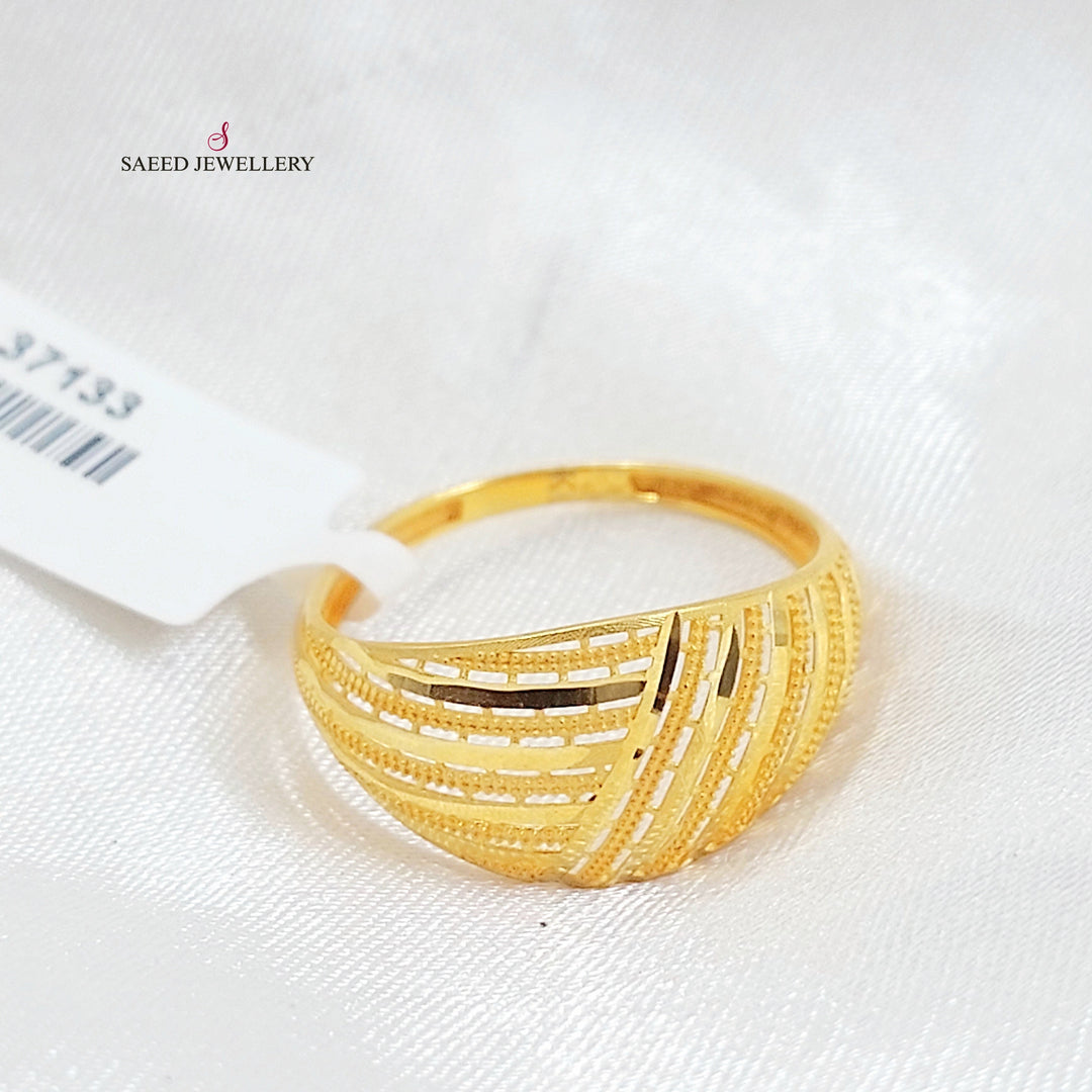 21K خاتم اكسترا-مجوهرات الشيخ سعيد-Saeed Jewelry 