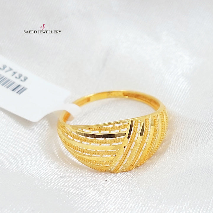 21K خاتم اكسترا-مجوهرات الشيخ سعيد-Saeed Jewelry 