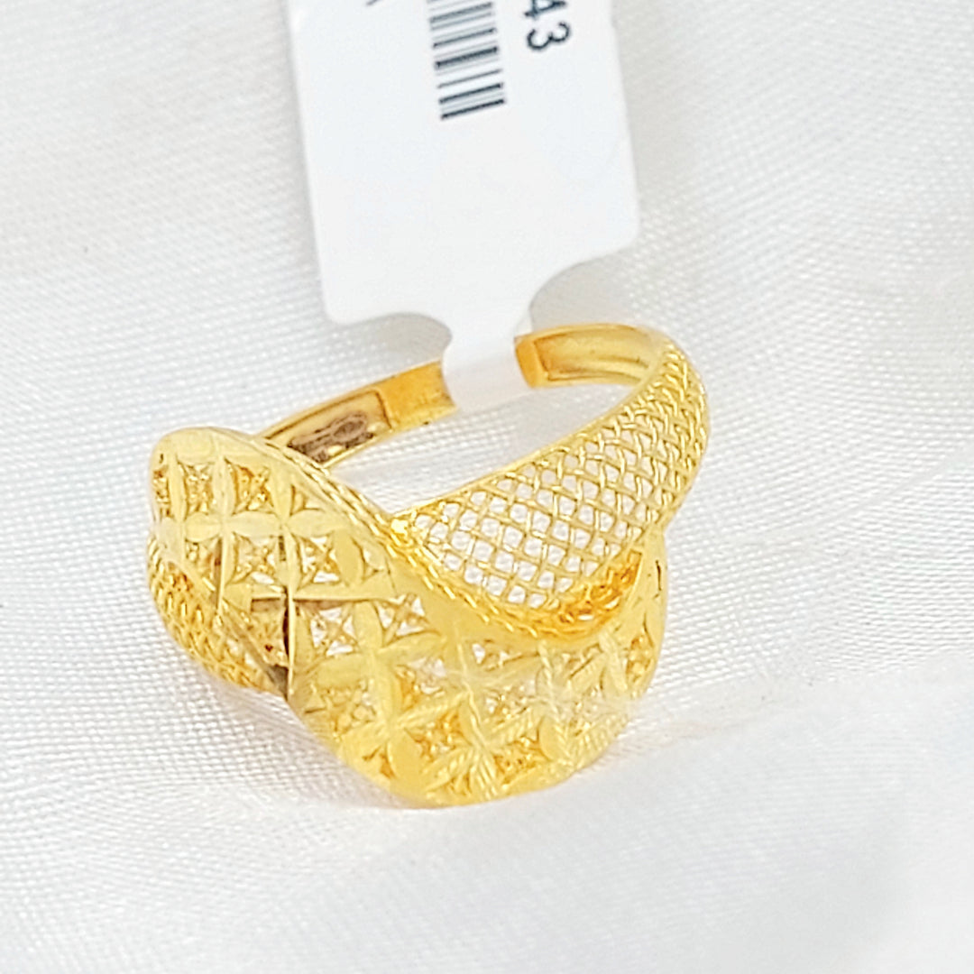 21K خاتم اكسترا-مجوهرات الشيخ سعيد-Saeed Jewelry 