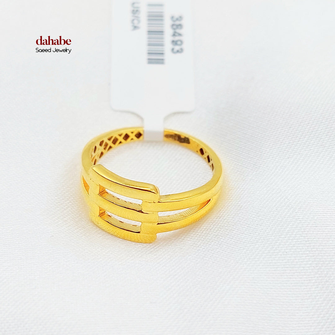 21K خاتم اكسترا-مجوهرات الشيخ سعيد-Saeed Jewelry 