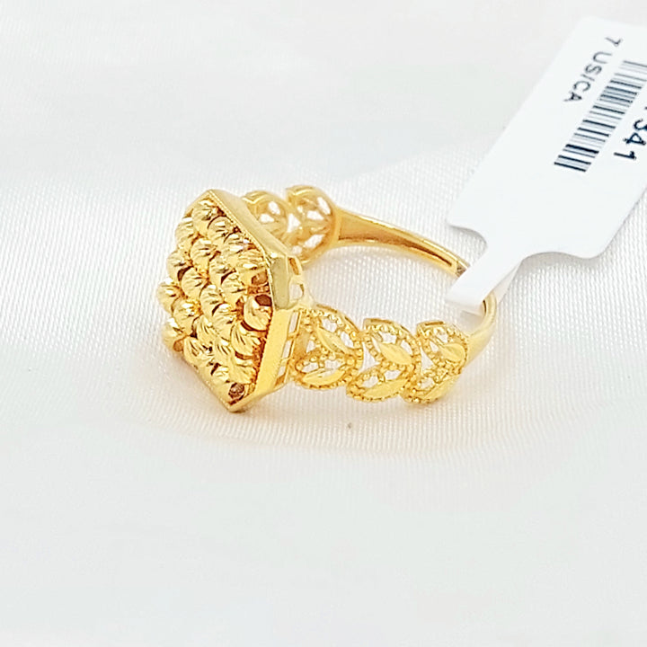 21K خاتم طابات اكسترا-مجوهرات الشيخ سعيد-Saeed Jewelry 