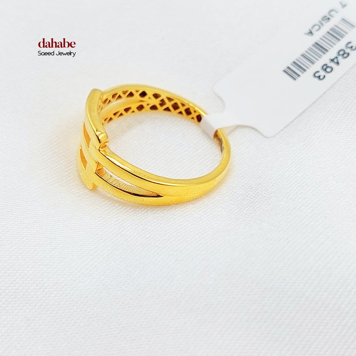 21K خاتم اكسترا-مجوهرات الشيخ سعيد-Saeed Jewelry 
