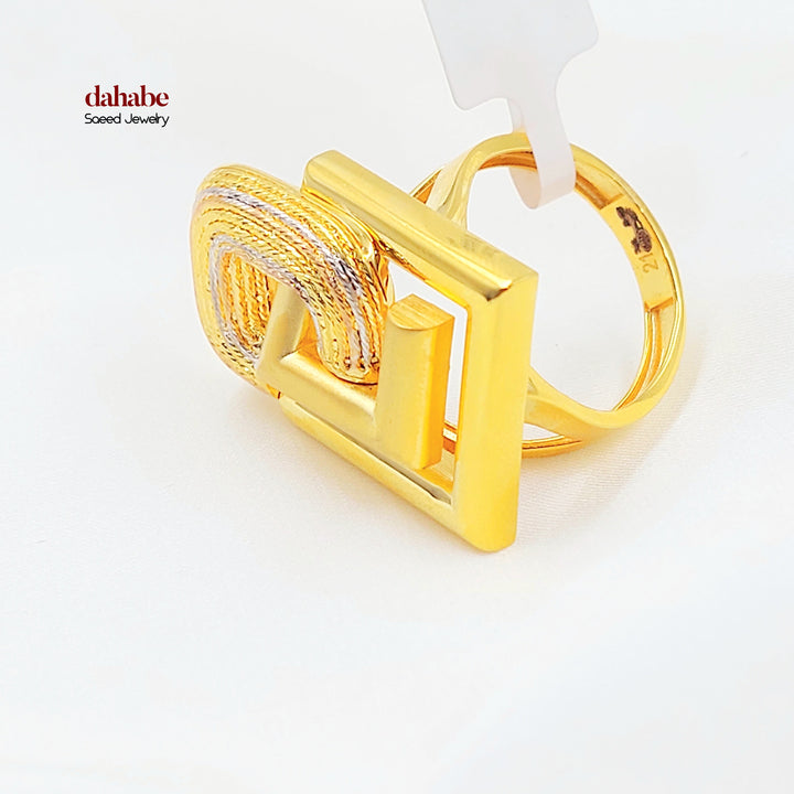 21K خاتم اكسترا-مجوهرات الشيخ سعيد-Saeed Jewelry 