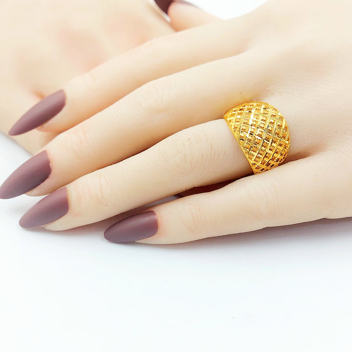 21K خاتم اكسترا-مجوهرات الشيخ سعيد-Saeed Jewelry 