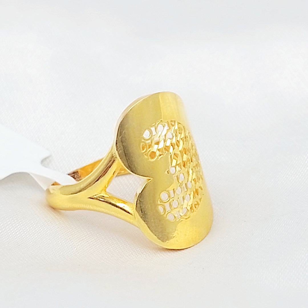 21K خاتم اكسترا اكسترا-مجوهرات الشيخ سعيد-Saeed Jewelry 