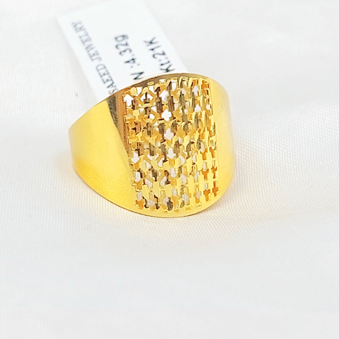 21K خاتم اكسترا اكسترا-مجوهرات الشيخ سعيد-Saeed Jewelry 