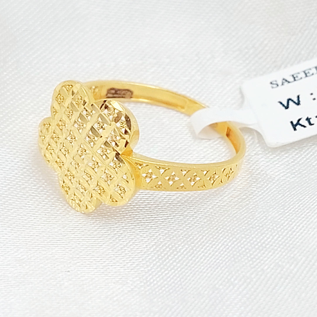 21K خاتم اكسترا-مجوهرات الشيخ سعيد-Saeed Jewelry 
